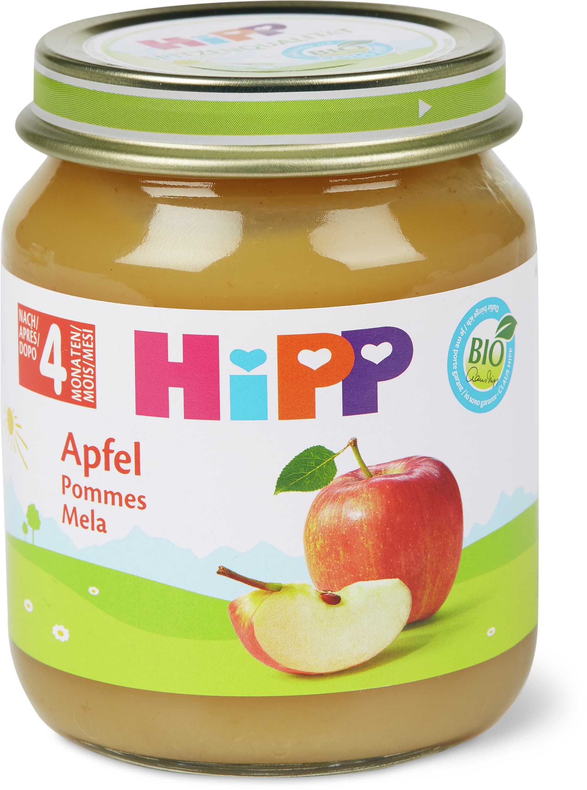 Hipp Purée de pomme bio pour bébé 125g